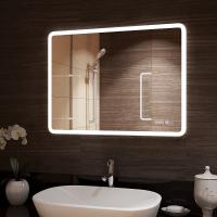 Зеркало Континент Demure luxe 800x700 с подсветкой, подогревом и часами