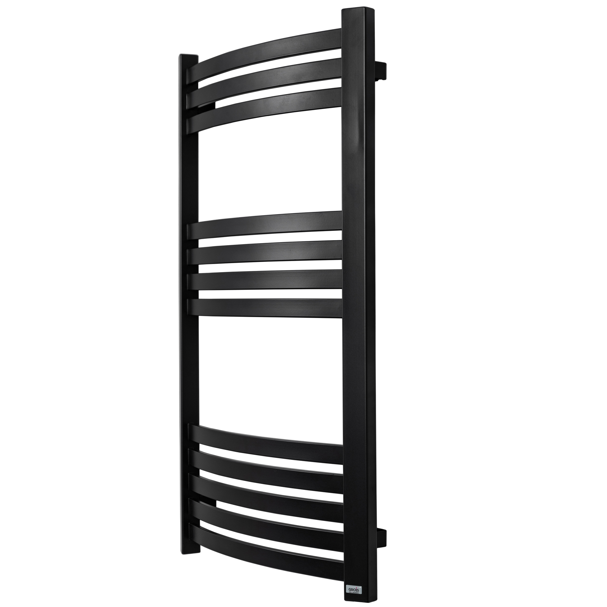 Полотенцесушитель GROIS Elvino GR-018 500х900 П12 (3+4+5) RAL9005 черный матовый