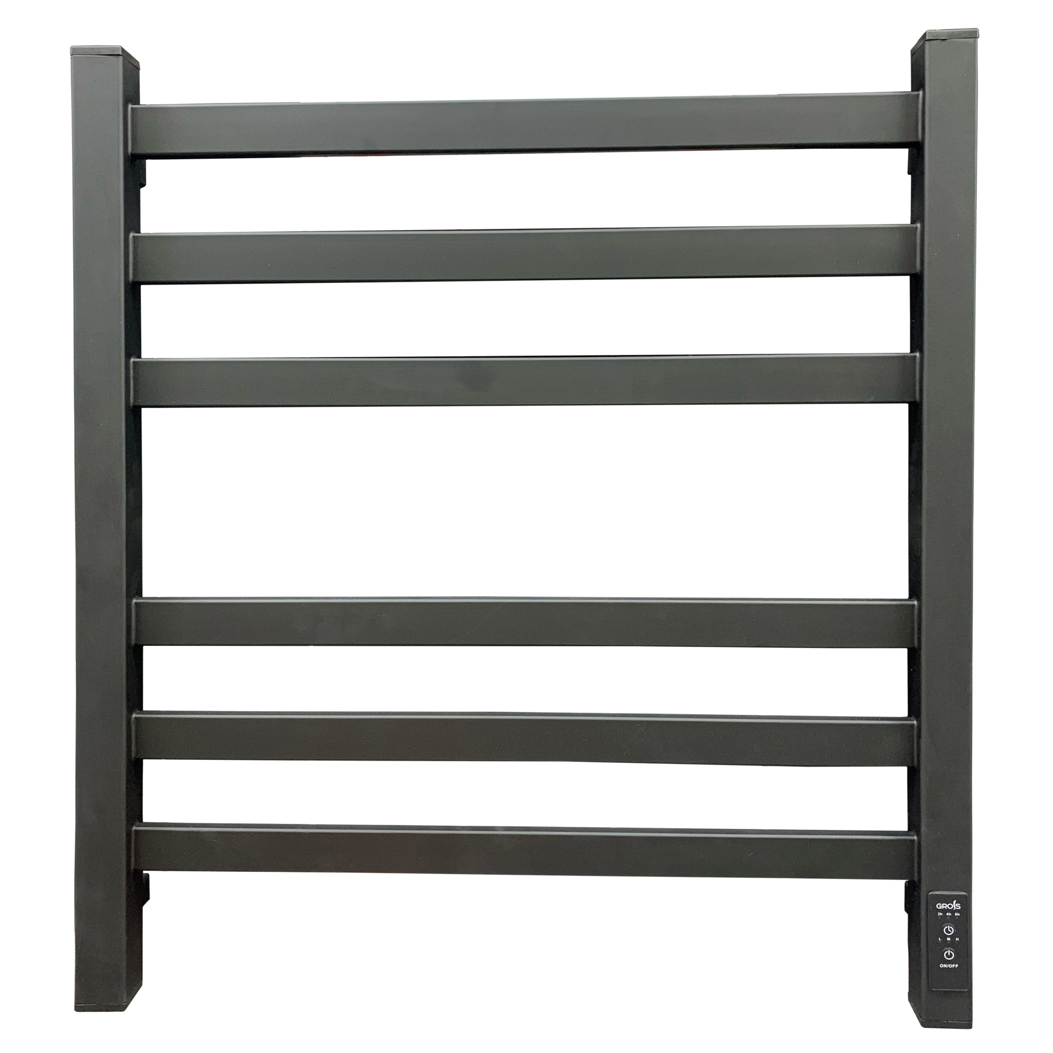 Полотенцесушитель Электрич. с/т GROIS Bruno GR-121 500/600 П6 RAL9005 U черный матовый