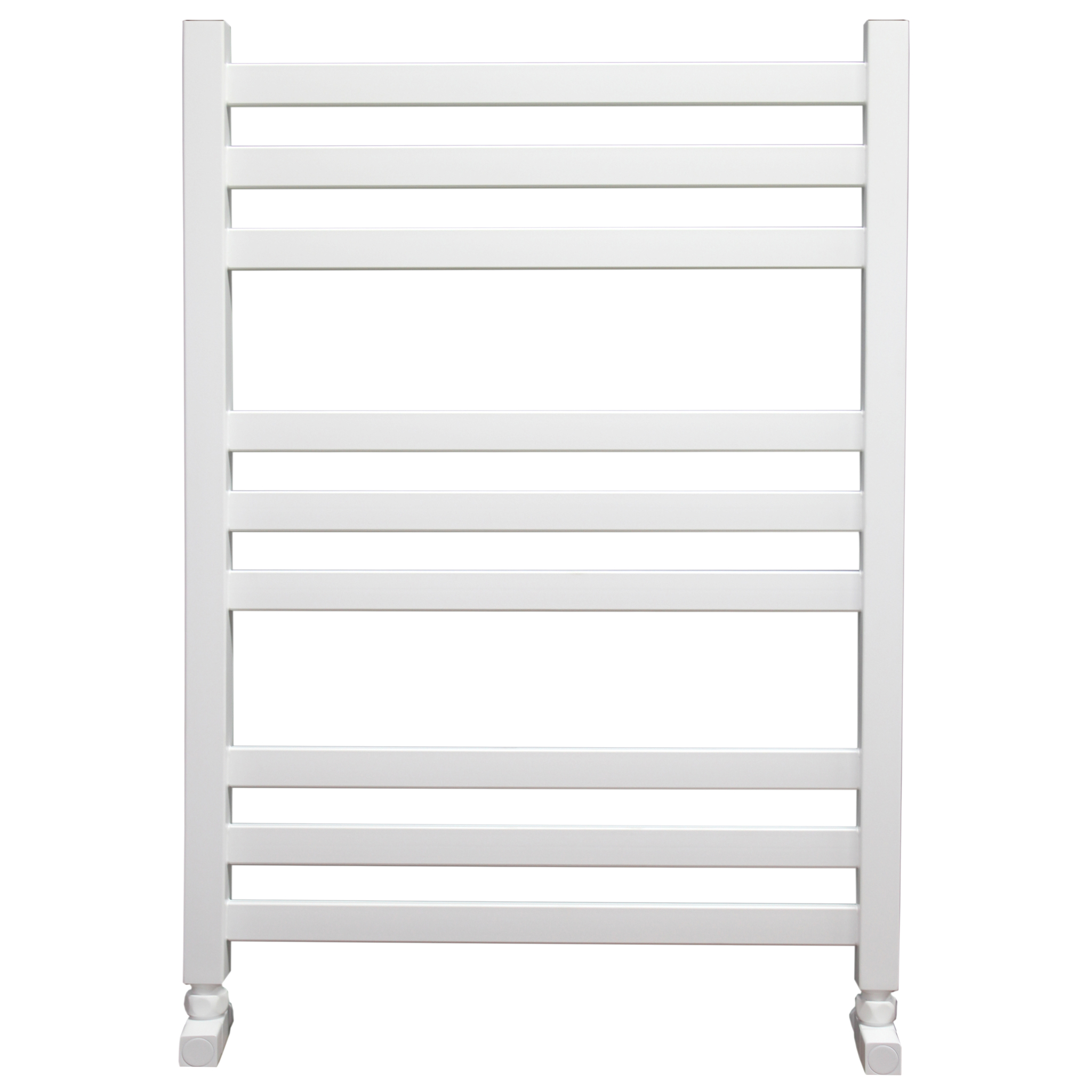 Полотенцесушитель водяной Ника MODERN ЛМ-6 800x500 RAL9016 белый матовый с вентилями (комплект люкс)