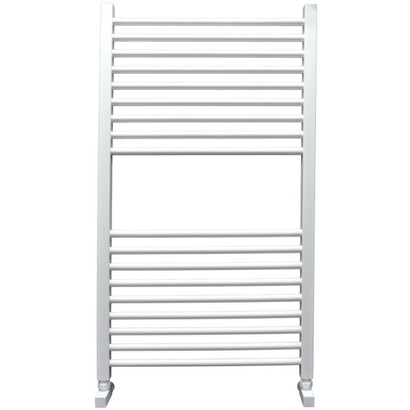 Полотенцесушитель водяной Ника MODERN ЛМ-2 1000x500 RAL9016 белый матовый с вентилями (комплект люкс)