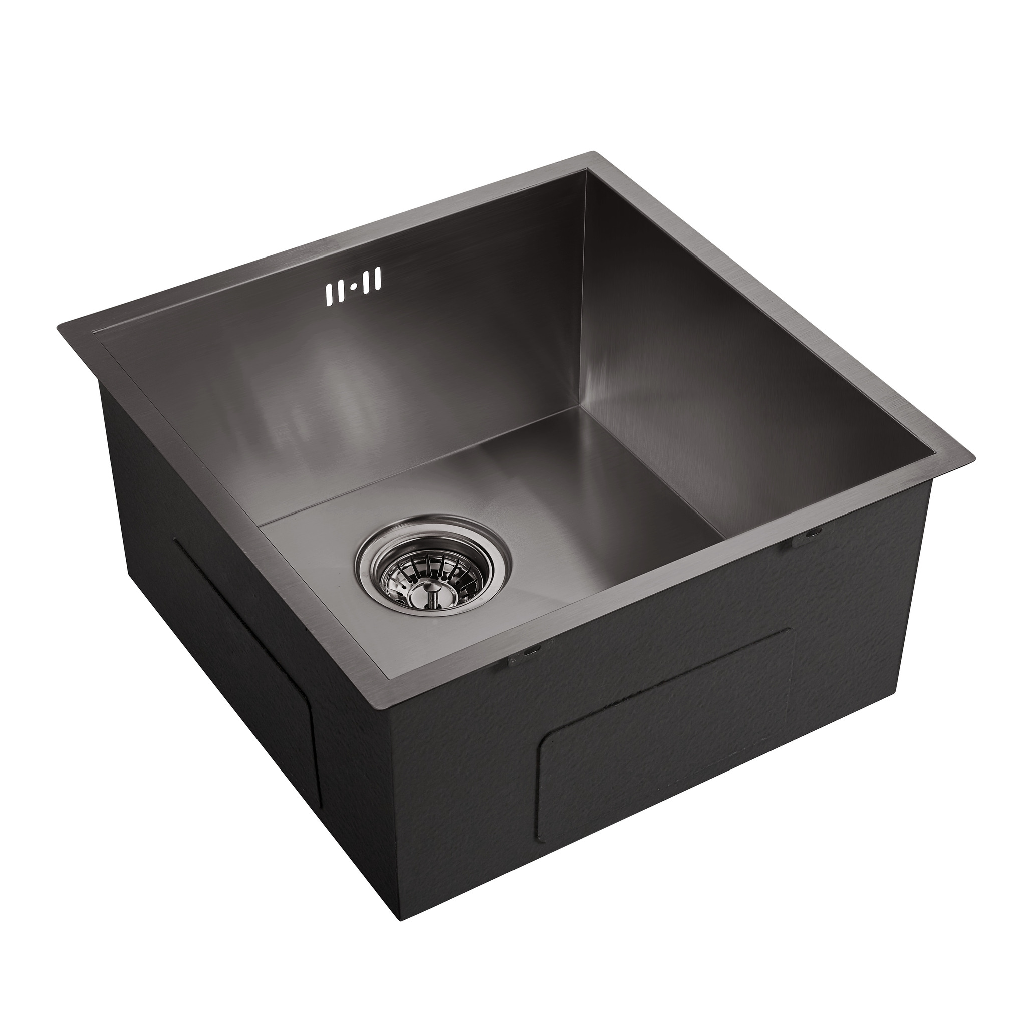 Кухонная мойка нержавеющей стали EMAR EMB-102 PVD Nano Dark