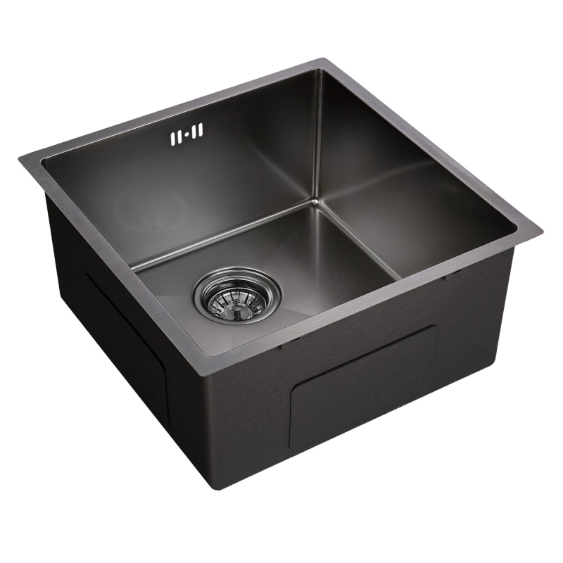 Кухонная мойка нержавеющей стали EMAR EMB-113 PVD Nano Dark