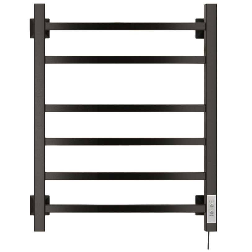 Полотенцесушитель Электрич.кабельный Ника STEP-2 60/40 RAL9005 черный матовый правый тэн