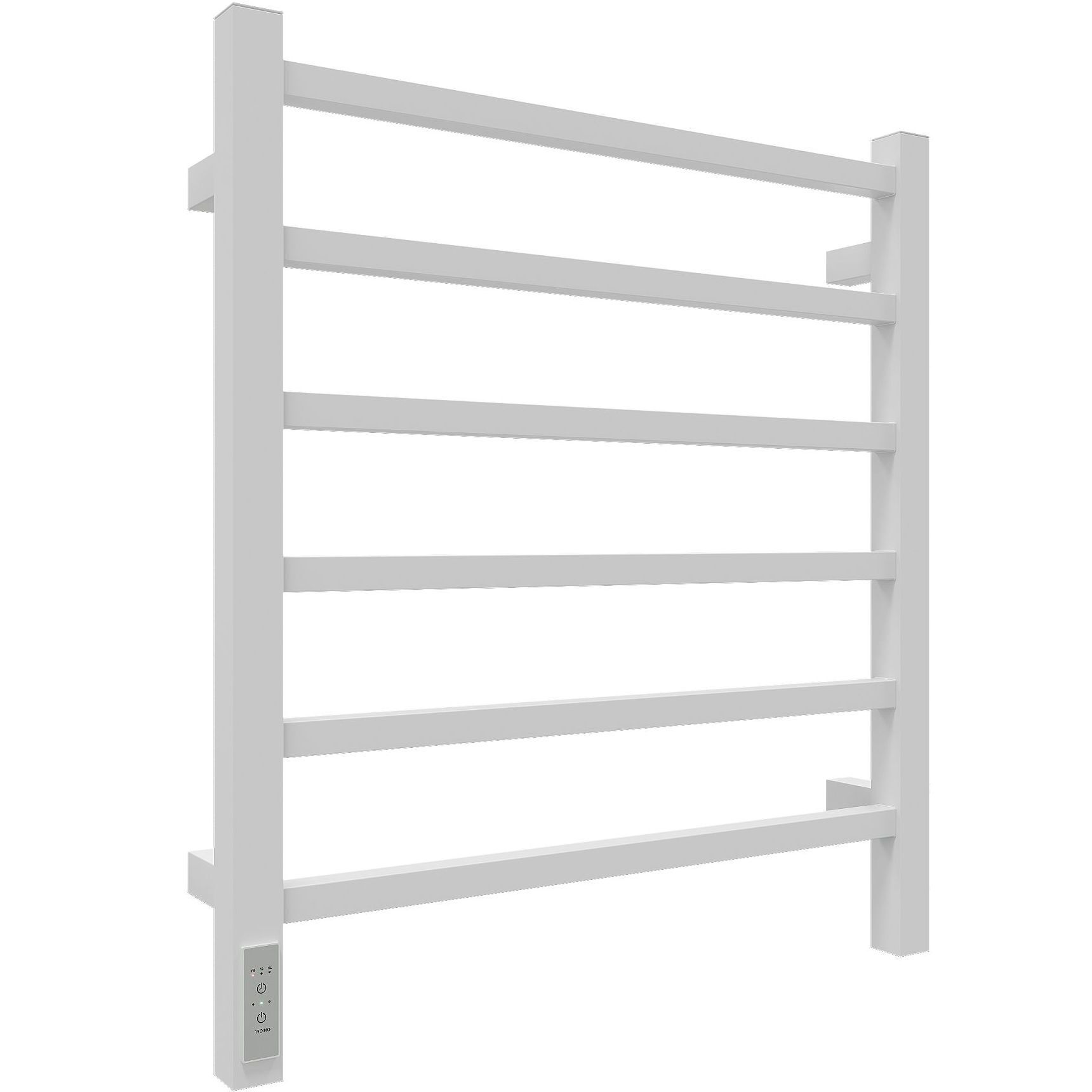 Полотенцесушитель Электрич. с/т GROIS Alex GR-101 500/600 П6 RAL9016 белый матовый диммер слева(-)