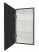 Зеркало-шкаф Континент Mirror Box black Led 350х650 левый