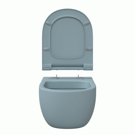 EGO XL, матовый голубой, микролифт, быстросъёмное
