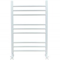 Полотенцесушитель водяной Ника CLASSIC ЛП Г2 800x500 RAL9016 белый матовый с вентилями (комплект люкс)