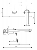 Смеситель для раковины Timo Helmi 4071/00-16SM Хром-Белый