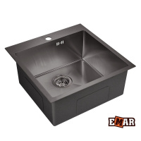 Кухонная мойка нержавеющей стали EMAR EMB-116 PVD Nano Dark