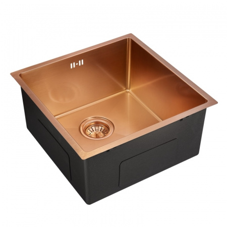 Кухонная мойка нержавеющей стали EMAR EMB-113 PVD Nano Coppery