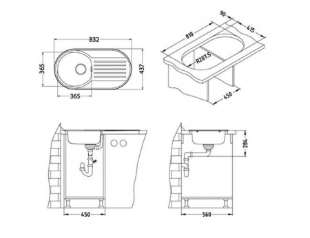 Кухонная мойка Alveus FORM 40