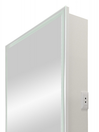 Зеркало-шкаф "Allure LED" 550х800 левый с розеткой
