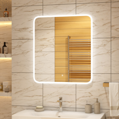 Зеркало Континент Glamour LED 800х900 c подсветкой