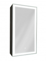 Зеркало-шкаф Континент Mirror Box black Led 350х650 правый