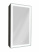Зеркало-шкаф Континент Mirror Box black Led 350х650 правый