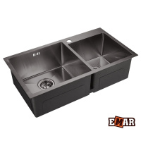 Кухонная мойка нержавеющей стали EMAR EMB-210 PVD Nano Dark
