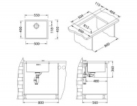 Кухонная мойка Alveus QUADRIX 50