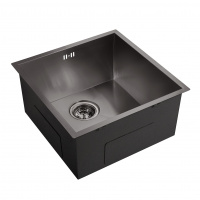 Кухонная мойка нержавеющей стали EMAR EMB-102 PVD Nano Dark