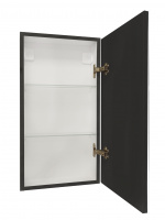 Зеркало-шкаф Континент Mirror Box black Led 350х650 правый
