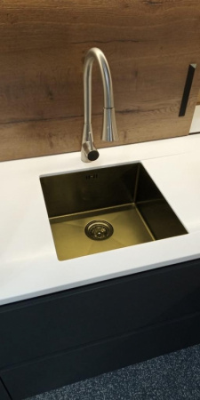 Кухонная мойка нержавеющей стали EMAR EMB-113 PVD Nano Coppery