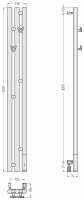 Полотенцесушитель электрический Сунержа Терция 3.0 1200х106 Правый мэм / Без покрытия