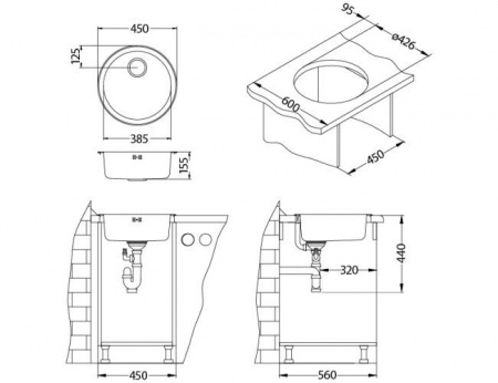 Кухонная мойка Alveus FORM 10