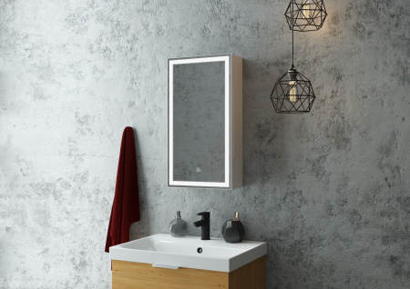 Зеркало-шкаф Континент Allure LED 350х650 левый