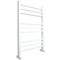 Полотенцесушитель водяной Ника MODERN ЛМ-5 800x500 RAL9016 белый матовый с вентилями (комплект люкс)