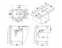 Кухонная мойка Alveus ELEGANT 110
