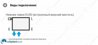 Радиатор из нержавеющей стали Сунержа Эстет-0 EU50 левый 120х18 см, 4 секции
