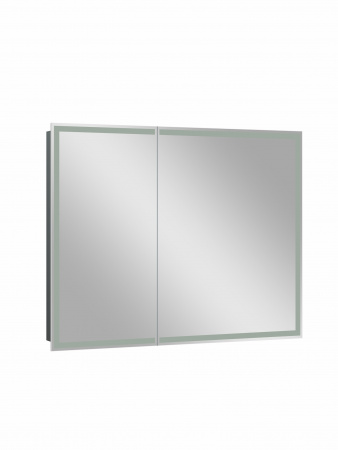 Зеркало-шкаф Континент Allure Led 1000х800 с датчиком движения, розеткой