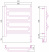 Электрический полотенцесушитель Сунержа Элегия 3.0 600х500 МЭМ правый