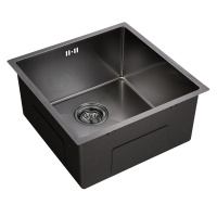Кухонная мойка нержавеющей стали EMAR EMB-113 PVD Nano Dark