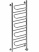 Полотенцесушитель электрический Ника CURVE ЛZ 1200x500 правый тэн