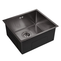Кухонная мойка нержавеющей стали EMAR EMB-114 PVD Nano Dark